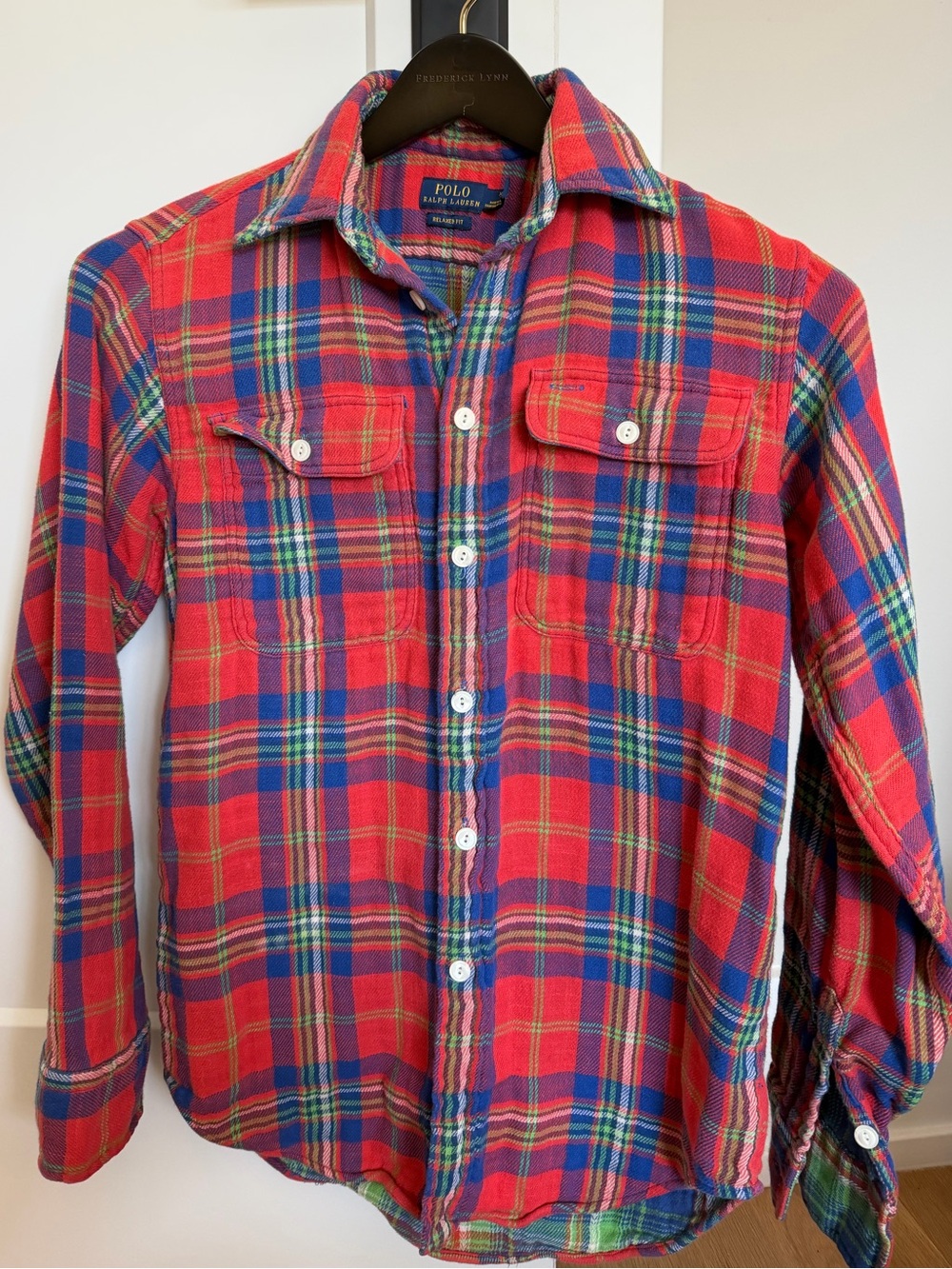 Vintage Polo Ralph Lauren Plaid Flannel Shirt Women’s XS Relaxed Fit